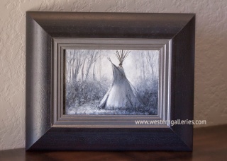 "Secluded" B&W oil