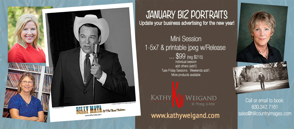 January Portrait Special for business portraits, Fredericksburg Tx Photographer